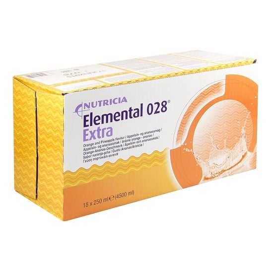 Nutricia Elemental 028 Extra Naranja Piña 18x250ml