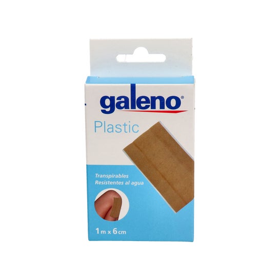 Galeno Plástico Apósito Adhesivo Transpirable Piel 1mx6cm