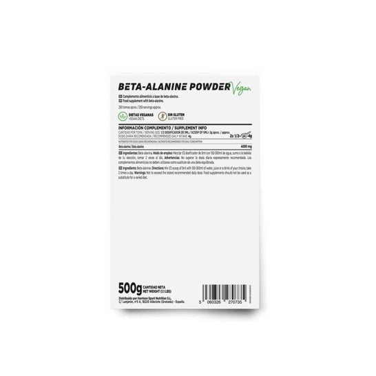 HSN Beta-Alanina en Polvo 500 g