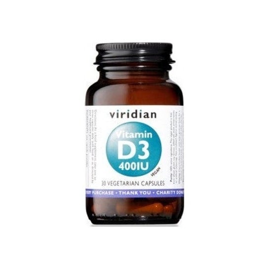 Viridian Vitamin D3 400iu Vegan 30caps