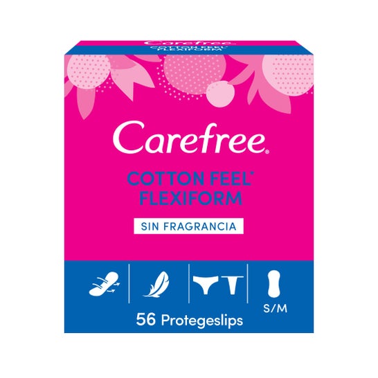 Carefree Carefree Flexiform Protector Cotton Sin Fragancia 56uds