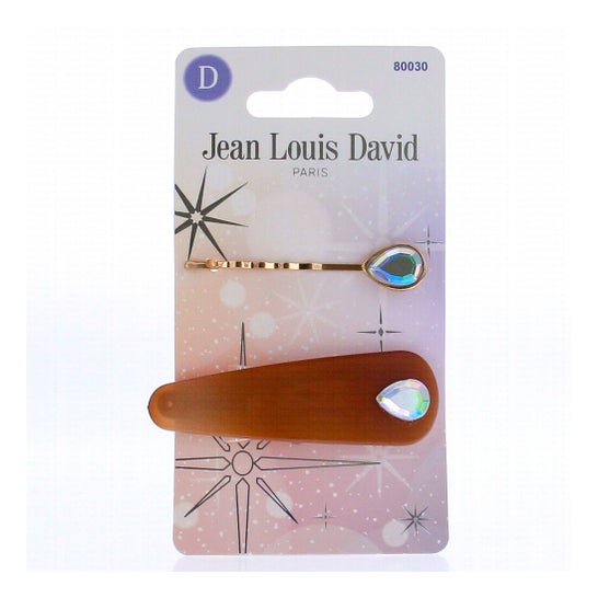Jean Louis David Clic Clac Pinzas para El Pelo con Strass N80030 2uds