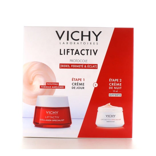Vichy Cofre Liftactiv Protocolo Arrugas Firmeza y Luminosidad Crema de Día 50ml + Noche 15ml