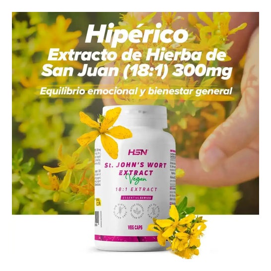 HSN Hipérico Extracto de Hierba de San Juan 18:1 300mg 120vcaps