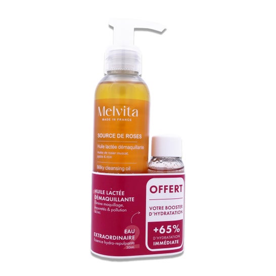 Melvita Source de Roses Set Aceite Desmaquillante + Agua Extraordinaria