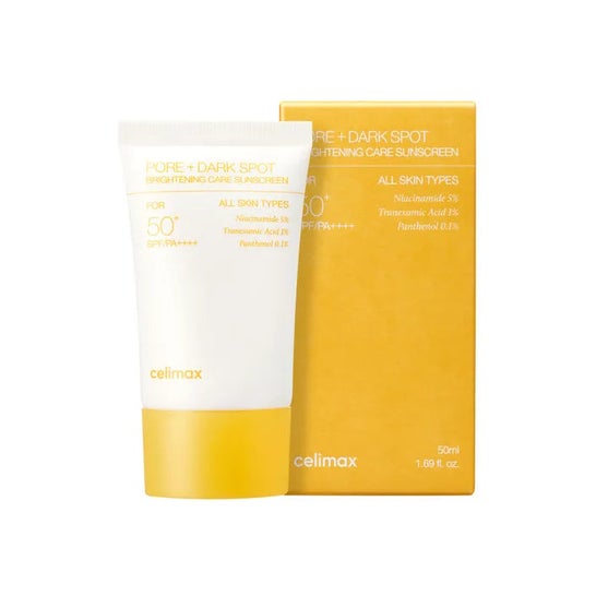 Celimax Pore+ Crema Solare Illuminante per Macchie Scure 50 ml