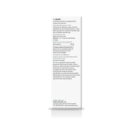 Soria Natural Olivo Extracto 50 ml