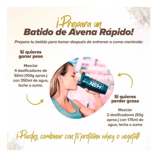 HSN Harina de Avena Instantánea 2.0 Tarta de Queso de Fresa 1000 g