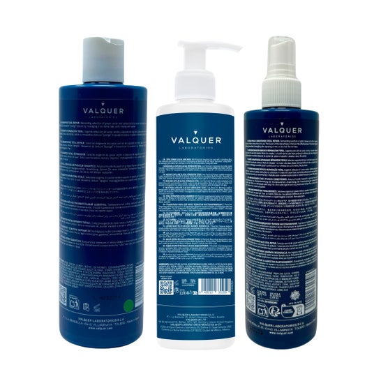 Valquer Pack Reparación Total Champú + Mascarilla + Acondicionador