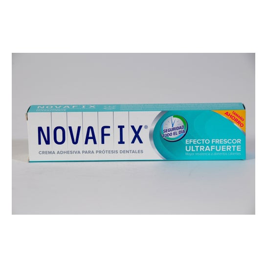Novafix Ultrafuerte crema adhesiva efecto frescor 70g