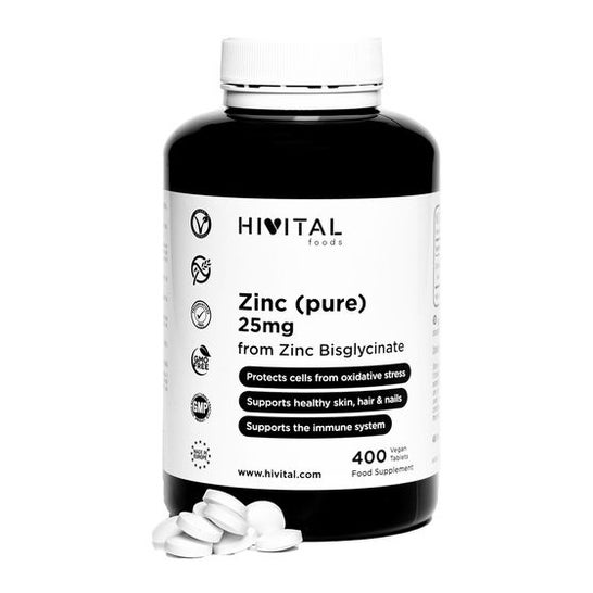 Hivital Foods Zinc Pure 25mg 400comp