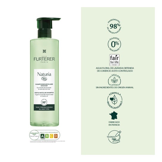 René Furterer Naturia Champú Micelar Suave 400ml