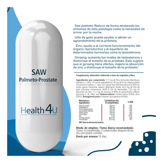 H4 U Saw Palmeto-Prostate 60 comp
