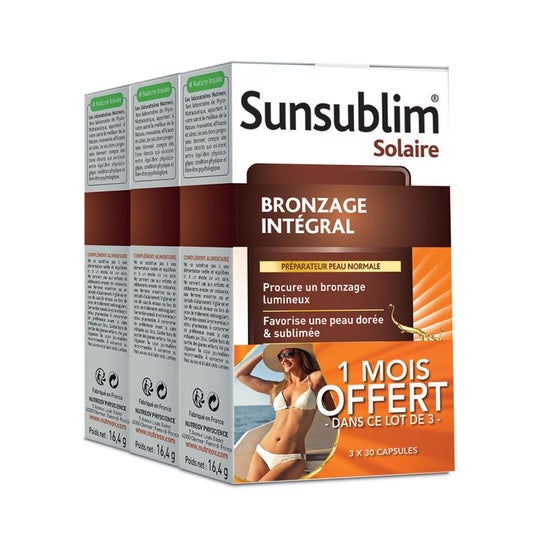 Nutreov Sunsublim Intensive Tanning Lot of 2 + 1 offered
