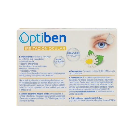 Optiben ojos irritados 10 monodosis