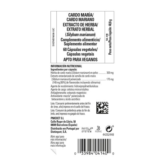 Solgar Cardo Mariano Extracto de Hierba 60vcaps