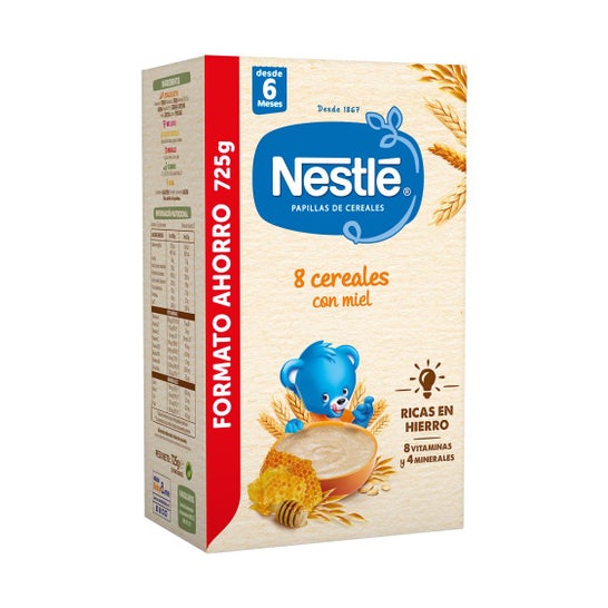 Nestlé 8 Cereales con Miel  725g