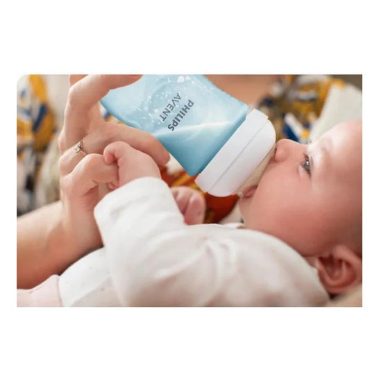 Avent Natural biberón azul 260ml Avent Natural biberón azul 260ml