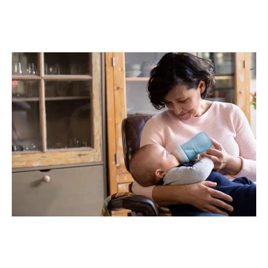 Avent Natural biberón azul 260ml Avent Natural biberón azul 260ml