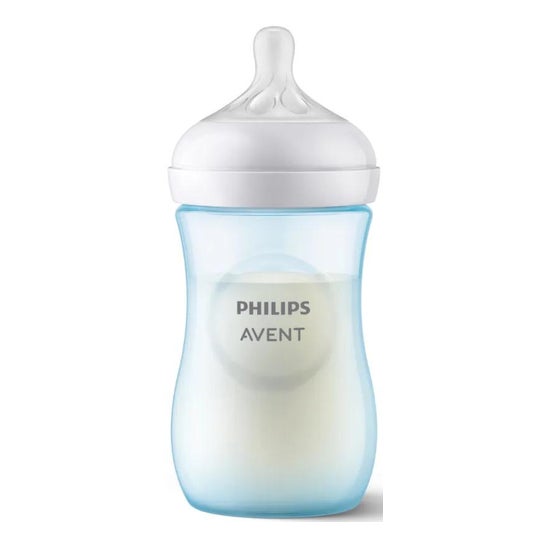 Avent Natural biberón azul 260ml Avent Natural biberón azul 260ml
