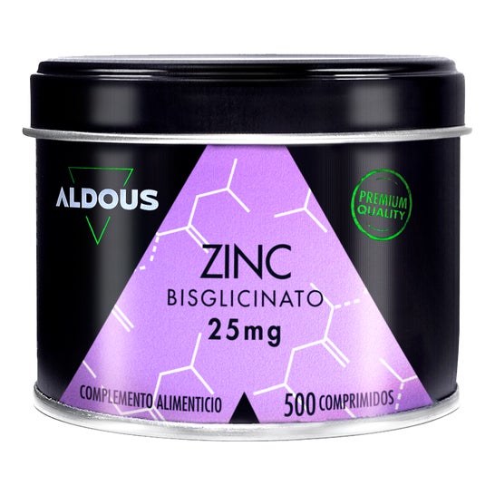 Aldous Bio Bisglicinato de Zinc 25mg 500comp