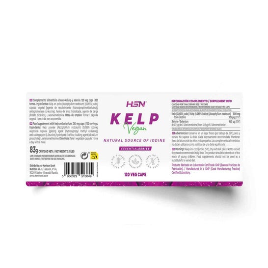 HSN Kelp 500 mg 120 vcaps