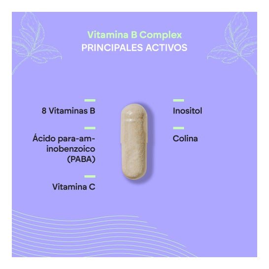Nutralie Vitamina B Complex Vitamina C + Colina + Inositol + PABA 90 caps