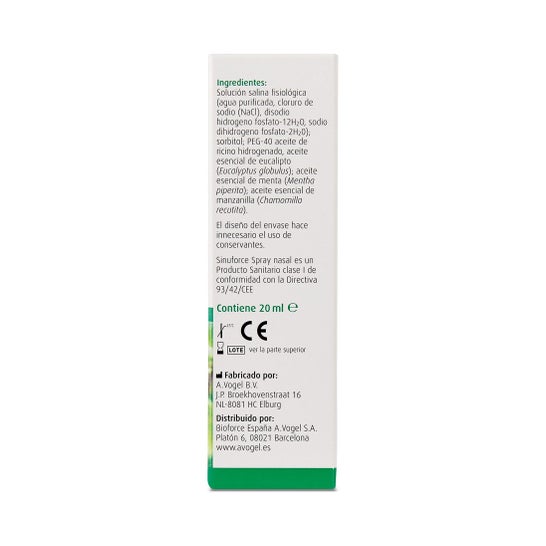 A. Vogel Sinuforce Spray Nasal 20 ml