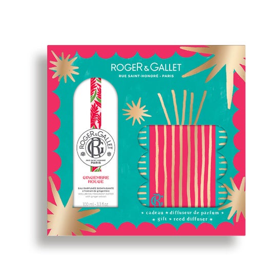 Roger & Gallet Gingembre Rouge Cofre Agua Perfumada + Difusor