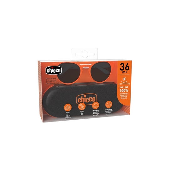 Chicco Óculos de Sol com Caixa Menino 36M+ Laranja 1 Unidade Chicco Óculos de Sol com Caixa Menino 36M+ Laranja 1 Unidade