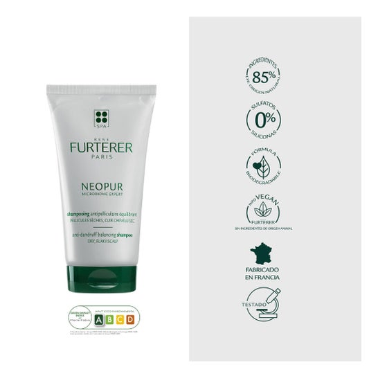 René Furterer Neopur Champú Equilibrante Anticaspa Caspa Seca 150 ml
