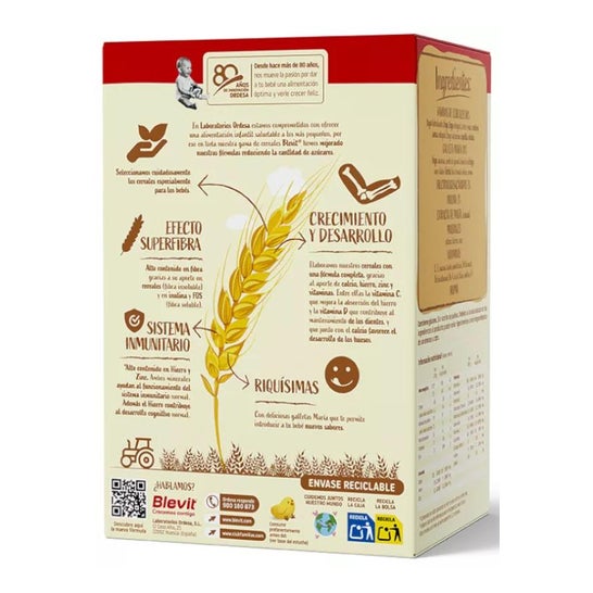 Blevit Superfibra 8 Cereales y Galleta María 500g Blevit Superfibra 8 Cereales y Galleta María 500g