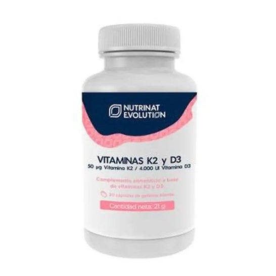 Nutrinat Vitaminas K2 y D3 30caps Nutrinat Vitaminas K2 y D3 30caps