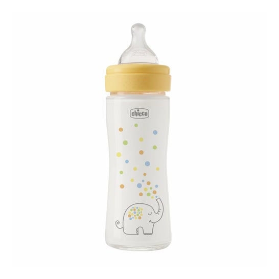 Chicco Perfect Easy Biberão Vidro Amarelo 240ml