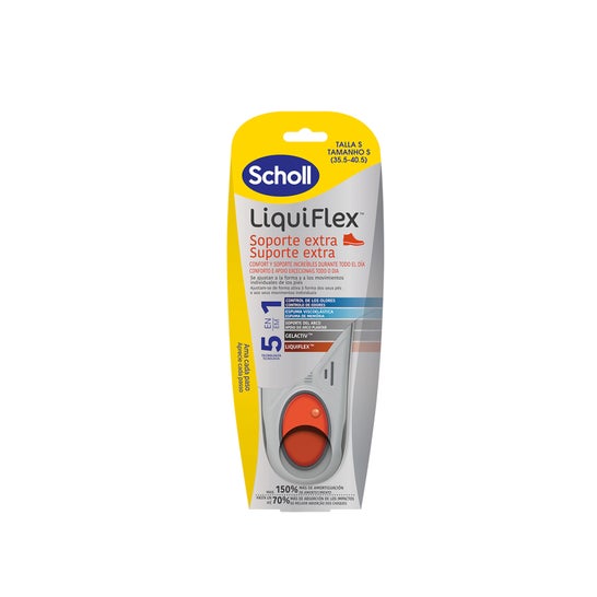 Scholl LiquiFlex Plantillas Soporte Extra Talla S 1par