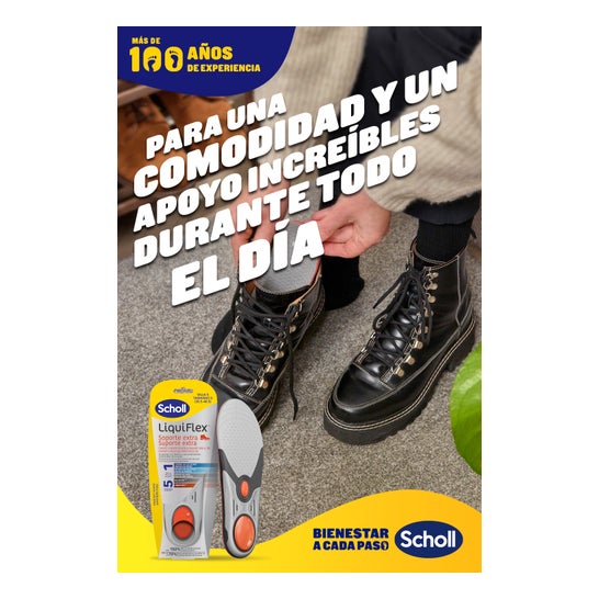 Scholl LiquiFlex Plantillas Soporte Extra Talla S 1par