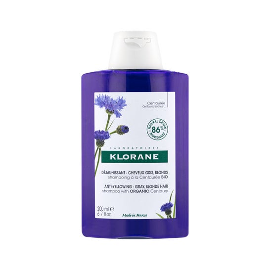 Klorane Centaurea Anti-Yellowing Shampoo Bio 200ml