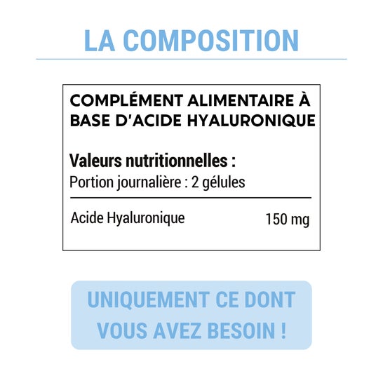 Laboratoires Enova Acide Hyaluronique Pur 150 mg/jour 120 caps