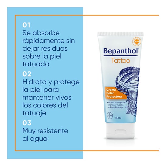 Bepanthol Tattoo Crema Solar Protectora SPF50+ 50ml