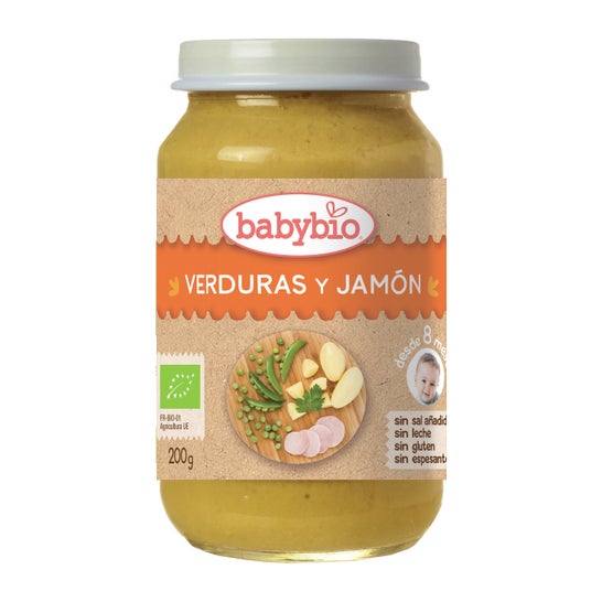Babybio Tarrito Ecológico De Verduras Y Jamón 200g