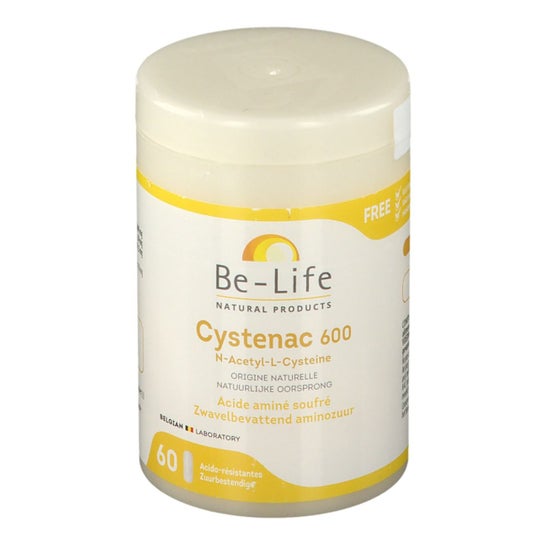 Belife Cysténac 600 : Aminoácido sulfuroso 60 cápsulas