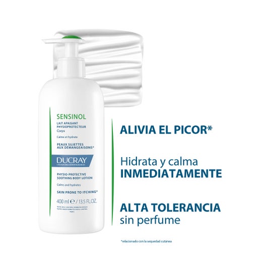 Ducray Sensinol Leche Corporal Calmante Fisioprotectora 400 ml