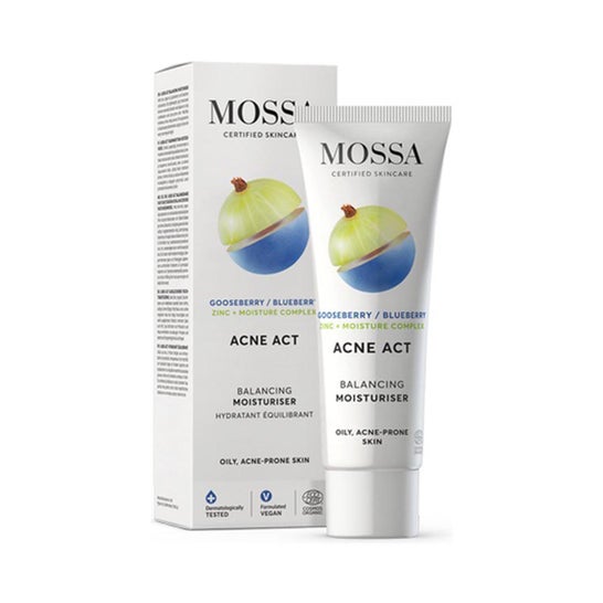 Mossa Blueberry Acne Act Balancing Moisturiser 50ml