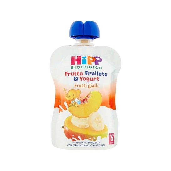 Hipp Bio Puré Frutas Amarillas Yogurt 90g