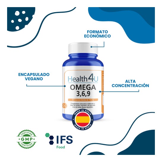 H4U Omega 3,6,9 60 cápsulas blandas