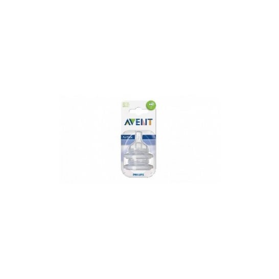 Avent Pack Tetinas Natural Flujo Lento 1 M+ 2 uds
