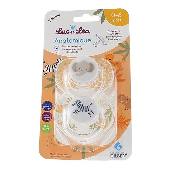 Luc and Lea Anatomical Soother 0-6M 2 pieces