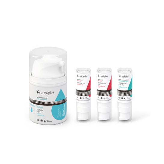 Lesielle Pack Antiedad Base Piel Normal Ligera + 3 Activos