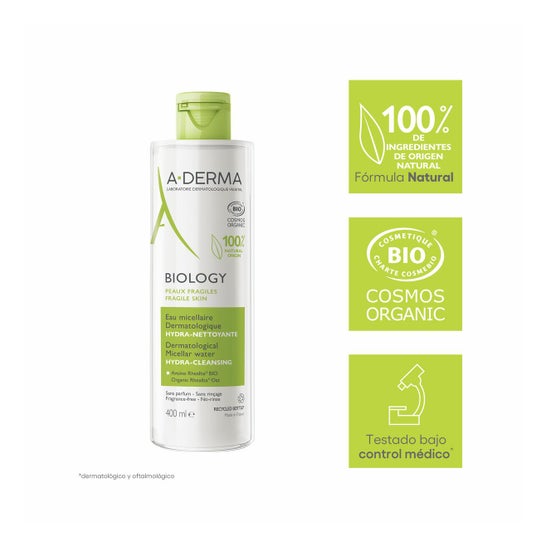 A-Derma Biology Agua Micelar Dermatológica 400 ml