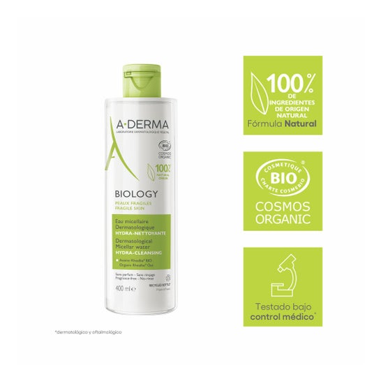 A-Derma Biology Agua Micelar Dermatológica 400 ml